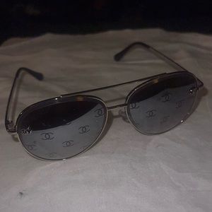 C mono silver sunglasses new